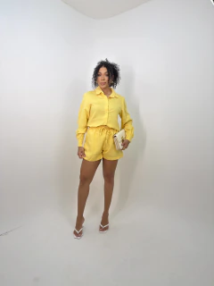 Conjunto Linho Maisa 38/40 - Amarelo