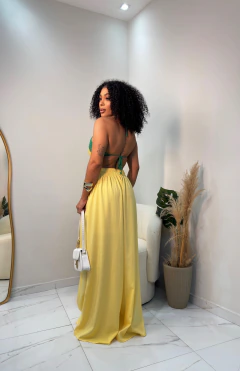 Imagem do Pantalona Linho Amarela 38/44