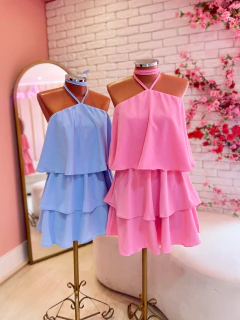 Vestido Babadinho Azul 36/40 - comprar online