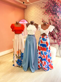 Imagem do Combo Look Completo Pantalona + cropped ( cropped escolhe no zap)