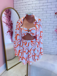 Conj. 3 peças Kimono Laranja 38/40 - comprar online
