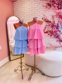 Vestido Babadinho Azul 36/40