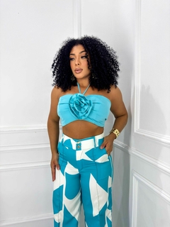 Conjunto Cropped Flor na internet