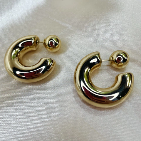 Brinco argola 2 em 1 - comprar online