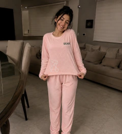 Pijama conjunto de plush C/dibujo Cod-02 - comprar online