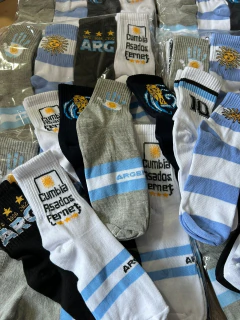 Medias 3/4 argentina pack x12 - comprar online