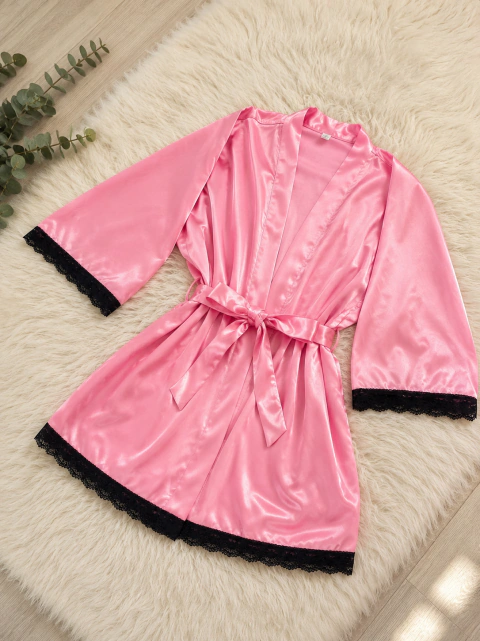 Bata de acetato - Rosa