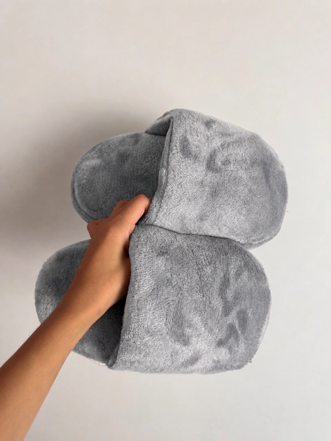 Pantuflon liso - Gris visón