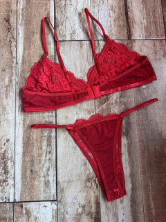 Conjunto ema - rojo - Tienda Fems