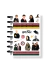 caderno de disco Harry Potter - Folhas reposicionáveis -cartela de adesivos Harry Potter