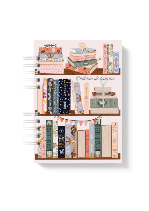 Caderno de leituras - Estante de livros - comprar online