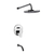 Grifería De Bañera Y Ducha Coty 0106/D9- CR FV - comprar online