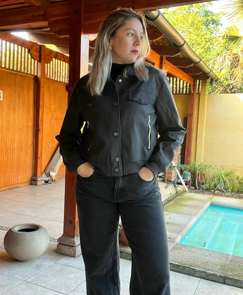 Chaqueta Bomber engomada