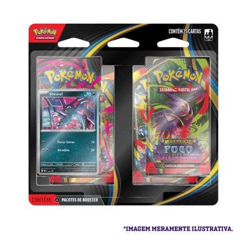 Pokémon 4Pack - ME02 Fogo Fantasmagórico