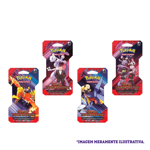 Blister Unitário Pokémon Escarlate e Violeta 10 Rivais Predestinados