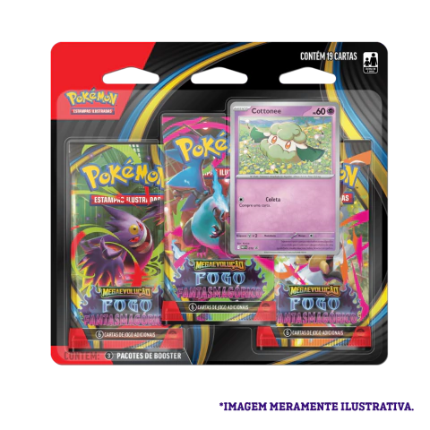 Pokémon 3Pack - ME02 Fogo Fantasmagórico