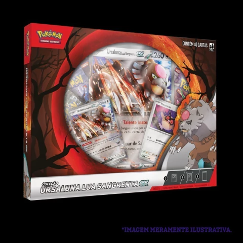 Pokémon Box Ursaluna Lua Sangrenta ex