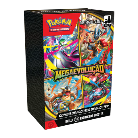 Pokémon TCG Mega Evolução - Combo de Booster ME1 (MINI Booster Box)