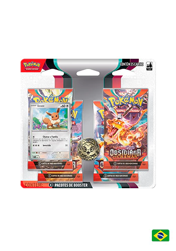 Blister Quádruplo Escarlate e Violeta 3 - Obsidiana em Chamas - Eevee