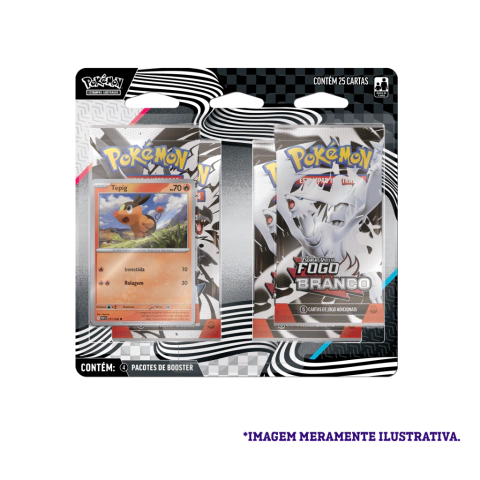 Pokémon 4Pack EV10.5 - Raio Preto e Fogo Branco