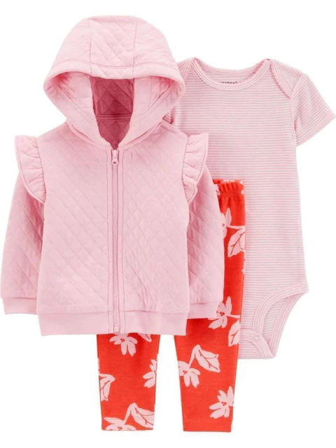 Conjunto Carter’s Rosa e Floral