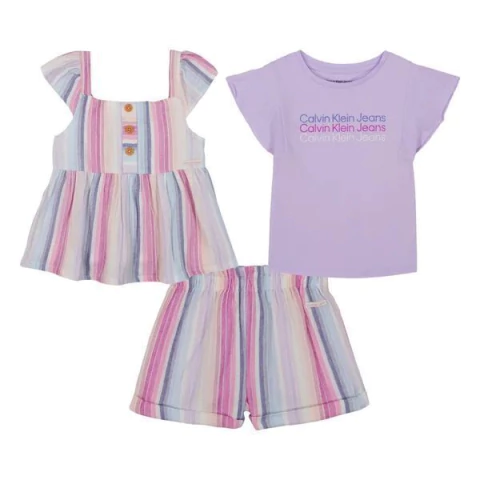 Conjunto Calvin Klein Lilás 3 Peças