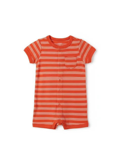 Romper Carter´s Listrado Laranja