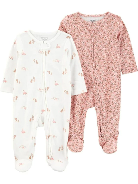 Kit de macacão Just One you Coelhinho e Floral