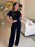 Conjunto Calça/Cropped Moletinho - comprar online