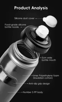 Caramañola termica 5 horas de aislamiento - tienda en línea