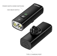 Linterna recargable para bicicleta 2000 Lumens, Nuevo diseño - clickcol.com.co