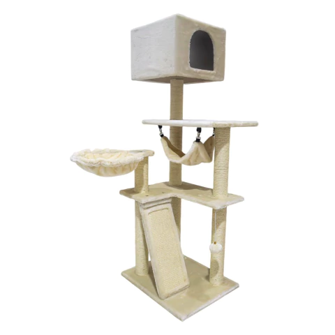 Rascador Venecia Gato Tótem Torre Cama Colgante Felpa Suave - comprar online