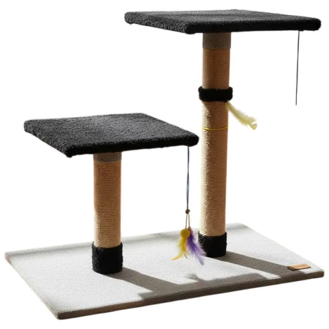 Rascador Torre Doble 2 Niveles Sisal 61 Cm Gimnsaio 2 Pisos - comprar online