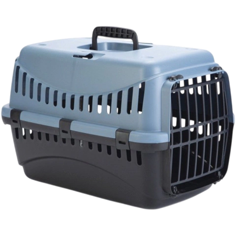 Transportadora Gipsy 1 Plastico Mascotas 5 Kg 32x32x46 Gris