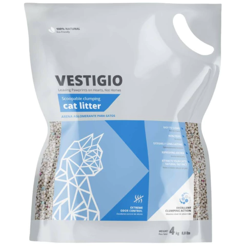 Piedras Sanitarias Bentonita Ultra Aglutinante Vestigio 4 Kg