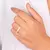 Anel esmaltado branco