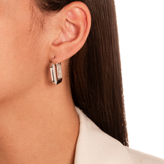 Brinco argola quadrada - comprar online