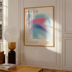 Pisces - Signo Zodiacal Abstracto | Obra de arte impresa en alta calidad - comprar online