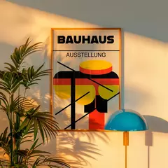 Bauhaus Ausstellung Geometría - Cartel Moderno | Arte enmarcado en impresión fine art - comprar online