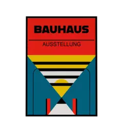 Bauhaus Ausstellung Composición Multicolor - Arte Bauhaus Moderno | Obra de arte impresa en alta calidad en internet