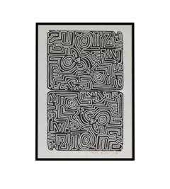 Untitled (1983) - Keith Haring | Obra de arte impresa en alta calidad en internet