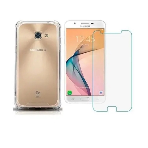Kit capa anti impacto + Película de vidro Samsung J5 PRIME