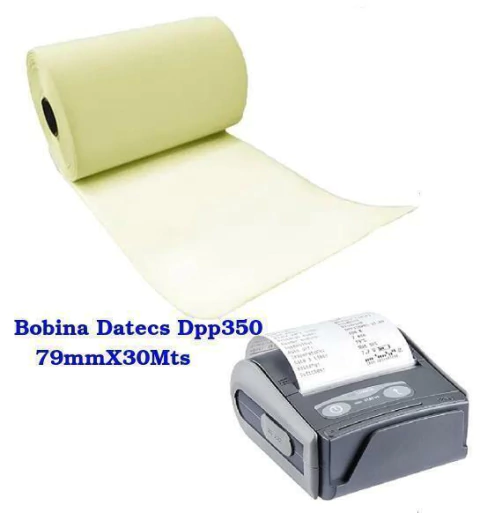 Bobina Térmica 79mm Amarela Impressora Datecs Dpp350