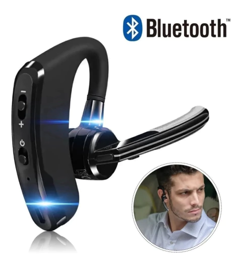 Fone de ouvido com microfone Bluetooth V8 Tws