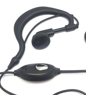 Fone de Ouvido com Suporte e Microfone PPT Lapela- Plug Duplo