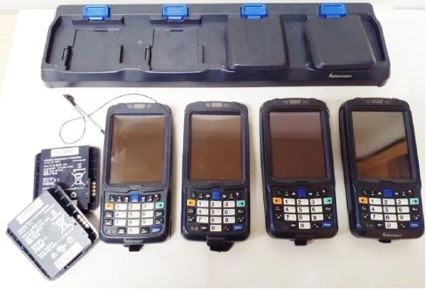 Kit 4 Coletores Intermec CN50 Numerica Semi Novo + Base carga