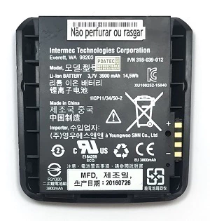 Bateria Coletor Intermec Cn50 Cn51 3,7V 3900mAh