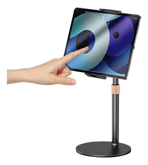 Suporte Metal De Mesa Para iPad Tablet iPhone Celular 360°