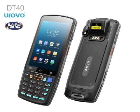 Coletor de Dados Urovo DT40 2D QR Code Imager 4 Polegadas, Numérico, Wi-Fi, Bluetooth, Câmera 13MP, 4G, Android 12