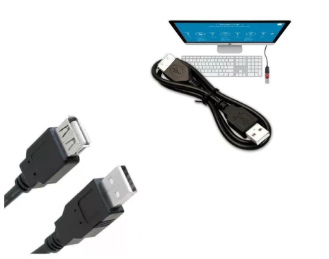Cabo Usb 2.0 Extensor Macho Fêmea 60cm